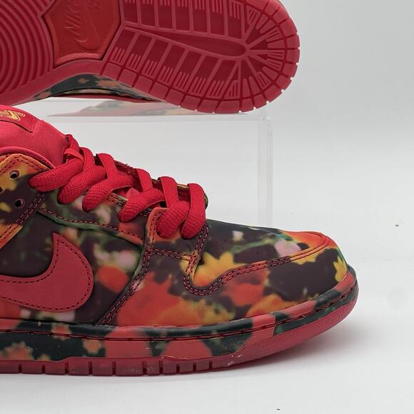 Mens Size 7.5 Nike SB Dunk Low Pro Woo QS Gym Red Skateboard Shoe FZ1291 600 NEW